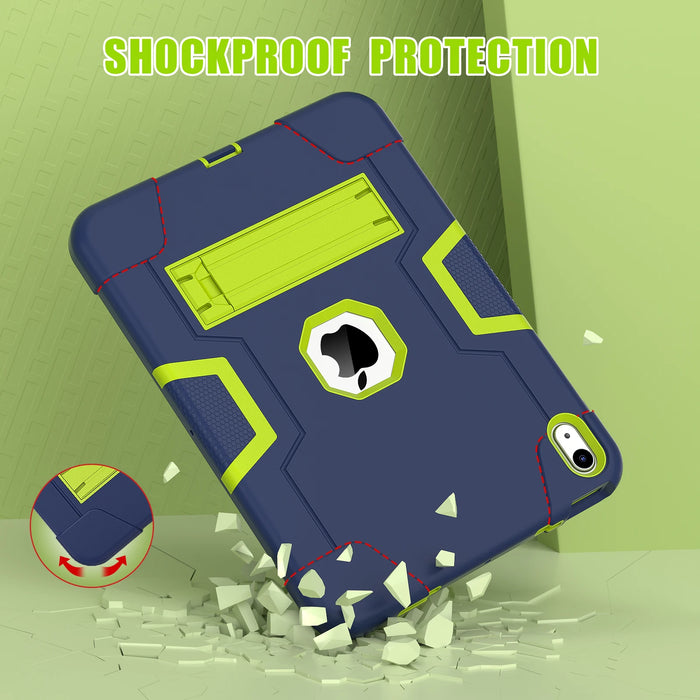 Heavy Duty Shockproof Rugged Protective Cover with Built-in Kickstand for iPad