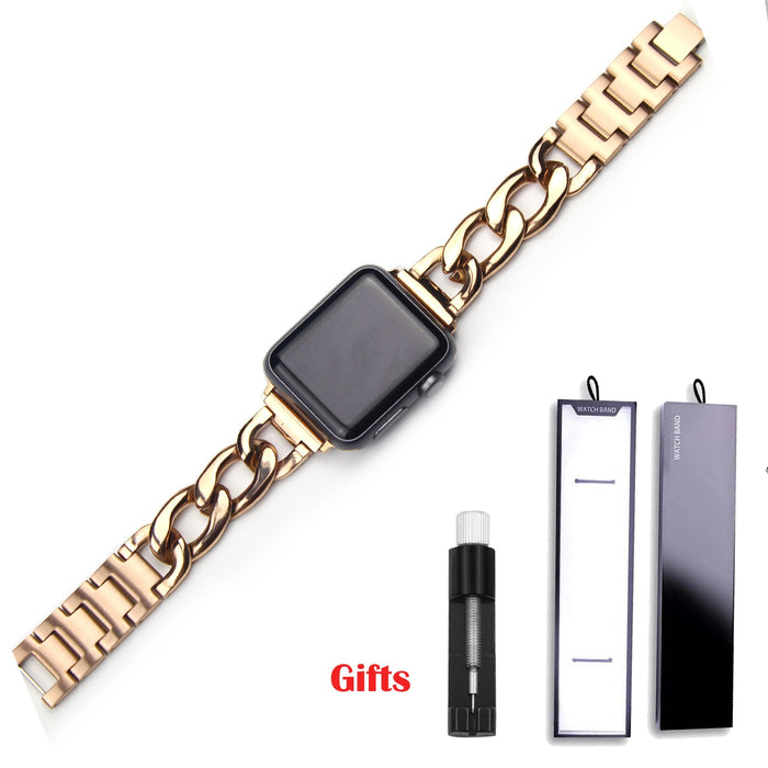 Cuban Link Stainless Steel Band for Apple Watch
