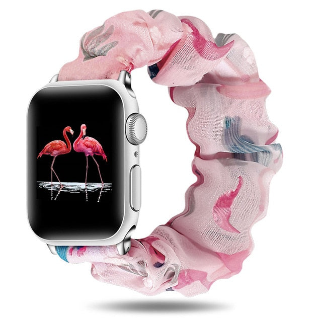 Scrunchie Elastic Watch Band For Apple Watch