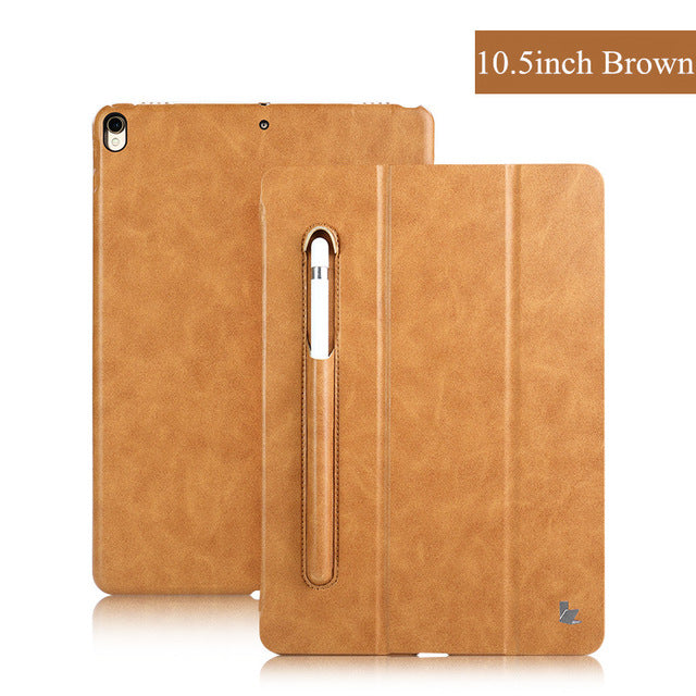 Luxury Flip Folio Tablet Case with Pencil Slot for iPad 10.5 inch