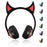 Cat Ear Bluetooth Headphones Flashing Ears 7 Colors LED light For Women and Kids