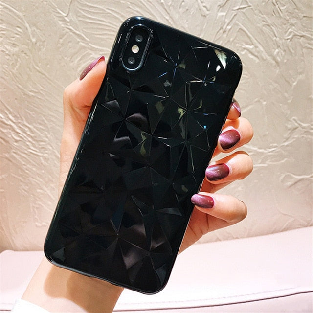 Luxury Diamond Texture Case For iPhone