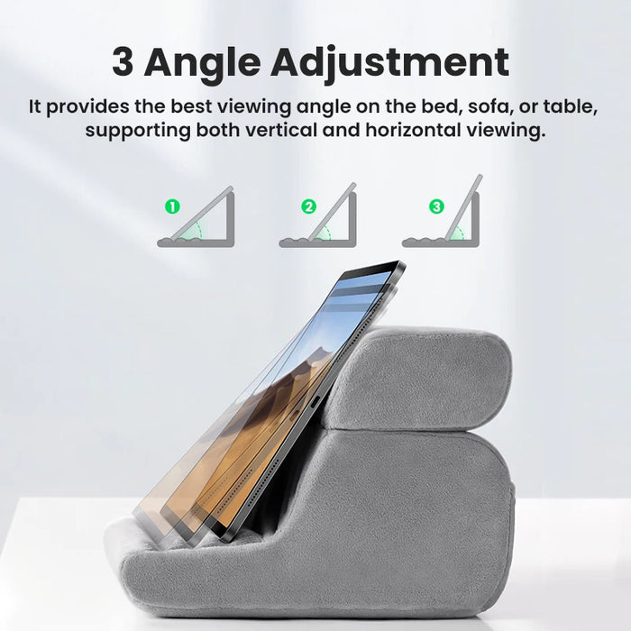 UGREEN Tablet Pillow Stand - Adjustable iPad Stand for iPad Pro, iPhone, Xiaomi Tablet & Laptop | Multi-Angle Phone and Tablet Holder for Bed, Desk, and Lap Use