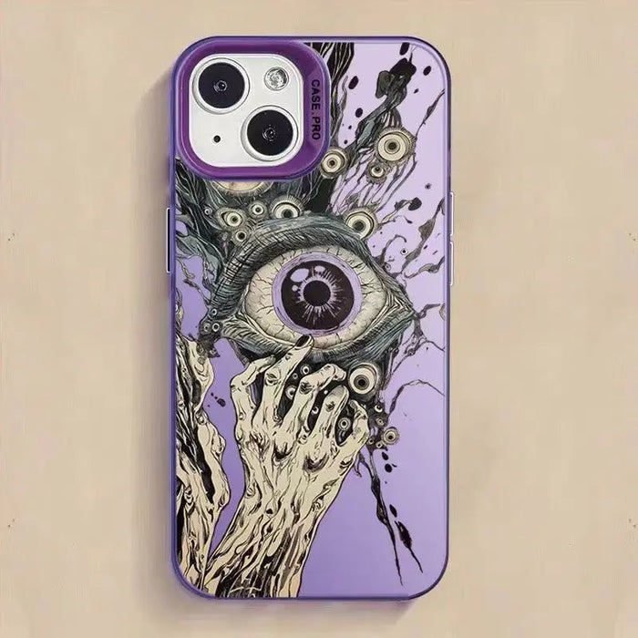 Skull Hand & Eye iPhone Case – Bold Protection for iPhone 16/15/14/13/12 Pro Max, XR, SE, and More!