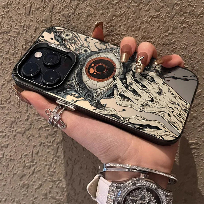 Skull Hand & Eye iPhone Case – Bold Protection for iPhone 16/15/14/13/12 Pro Max, XR, SE, and More!