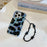 Elegant Black Cat Double-Layer Wrist Chain Protective Case - Designed for iPhone 16/15/14/13/12/11 Pro Max/Plus