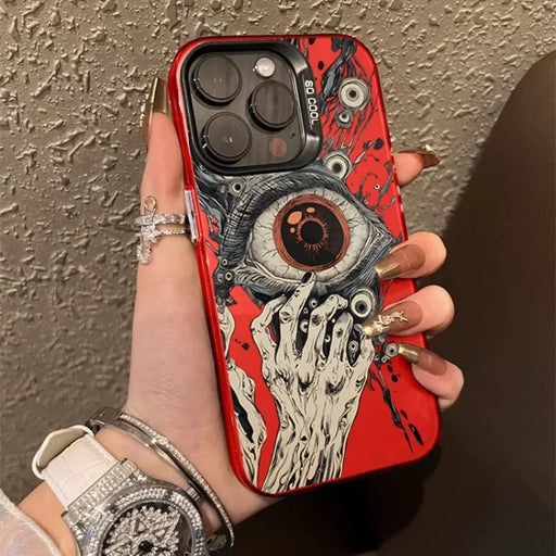 Skull Hand & Eye iPhone Case – Bold Protection for iPhone 16/15/14/13/12 Pro Max, XR, SE, and More!