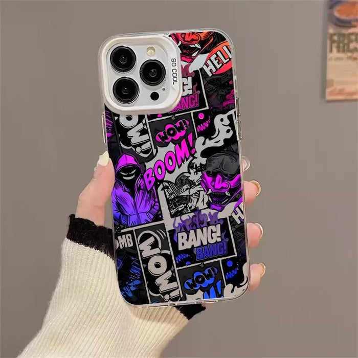 Comic Hero Style iPhone Cover – For iPhone 16/15/14/13/12 Pro Max, XS, XR, SE, 7/8 Plus, and Beyond!