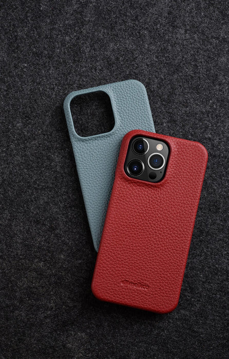 Premium Genuine Leather Back Cover For iPhone 14