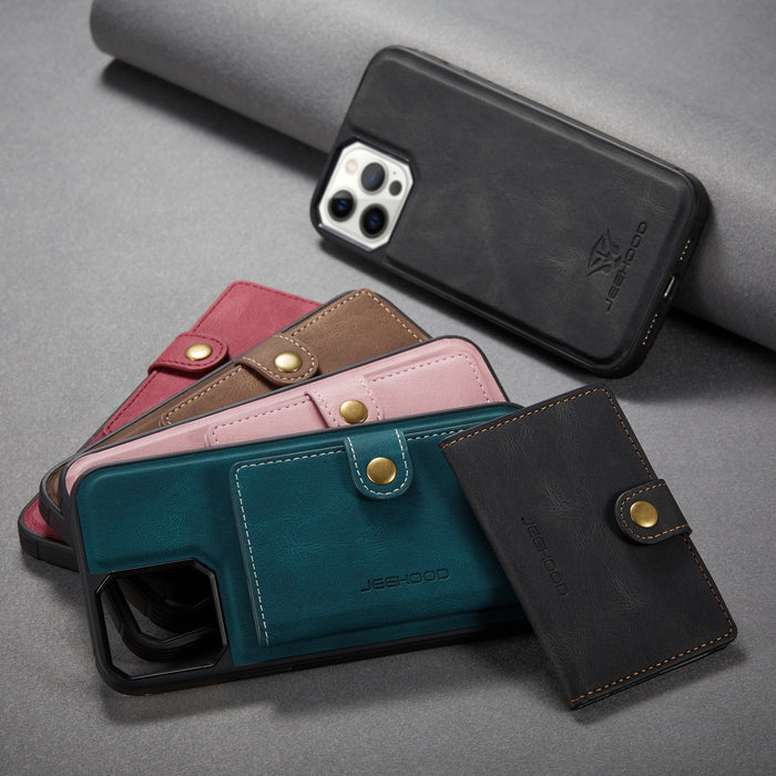 Luxury Magnetic Wallet Leather Case For iPhone