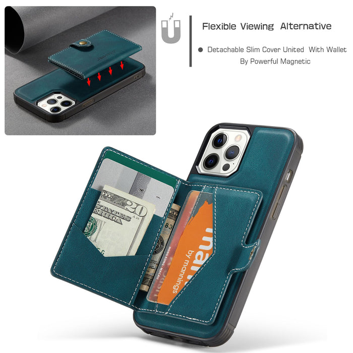 Luxury Magnetic Wallet Leather Case For iPhone