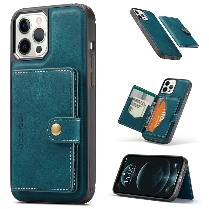 Luxury Magnetic Wallet Leather Case For iPhone