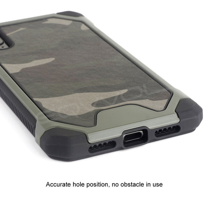 Three In One Army Green Camouflage Case For Huawei P20 P10 P9 P8 Lite P9 Plus