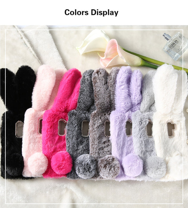 Soft Furry Case For Samsung Galaxy S8 S9 Plus S6 S7 A3 A5 A7 J3 J5 J7 2016 2017