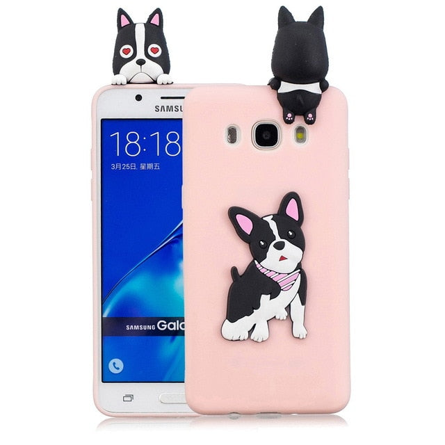 Cute Soft TPU Cases With Squishy Pet For Samsung J3 2016 J5 2016 J7 2016